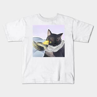 catzawa and micbird Kids T-Shirt